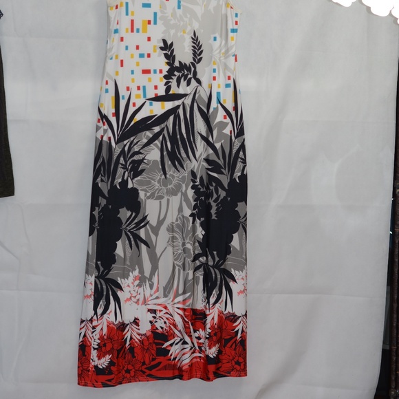MADE IN CANADA PRINT DRESS SZ 16 SOLAR - Picture 4 of 5